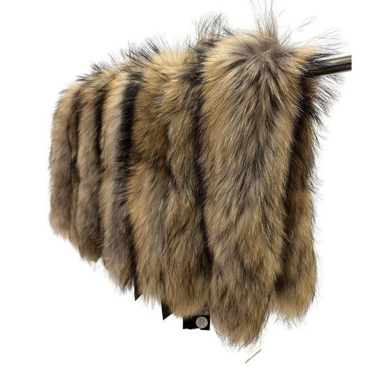 Fur Raccoon for Hood Edge, Fringe, and Collar Trim: Perfect Style for Women and Men - My Love Cape