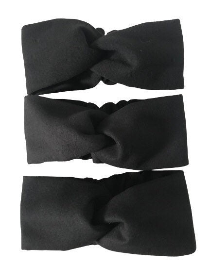 Black headband Woolen blend turban for women's - My Love Cape