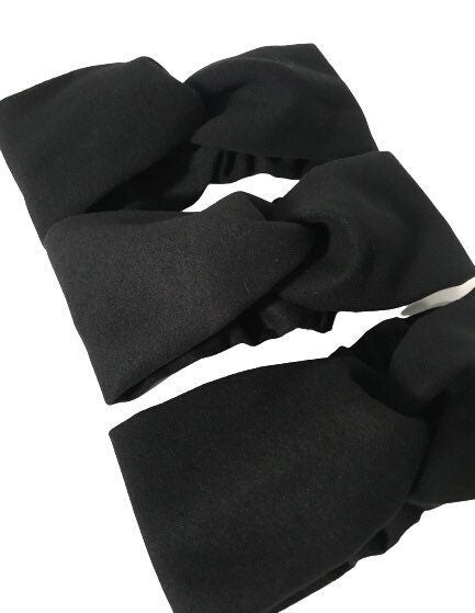 Black headband Woolen blend turban for women's - My Love Cape