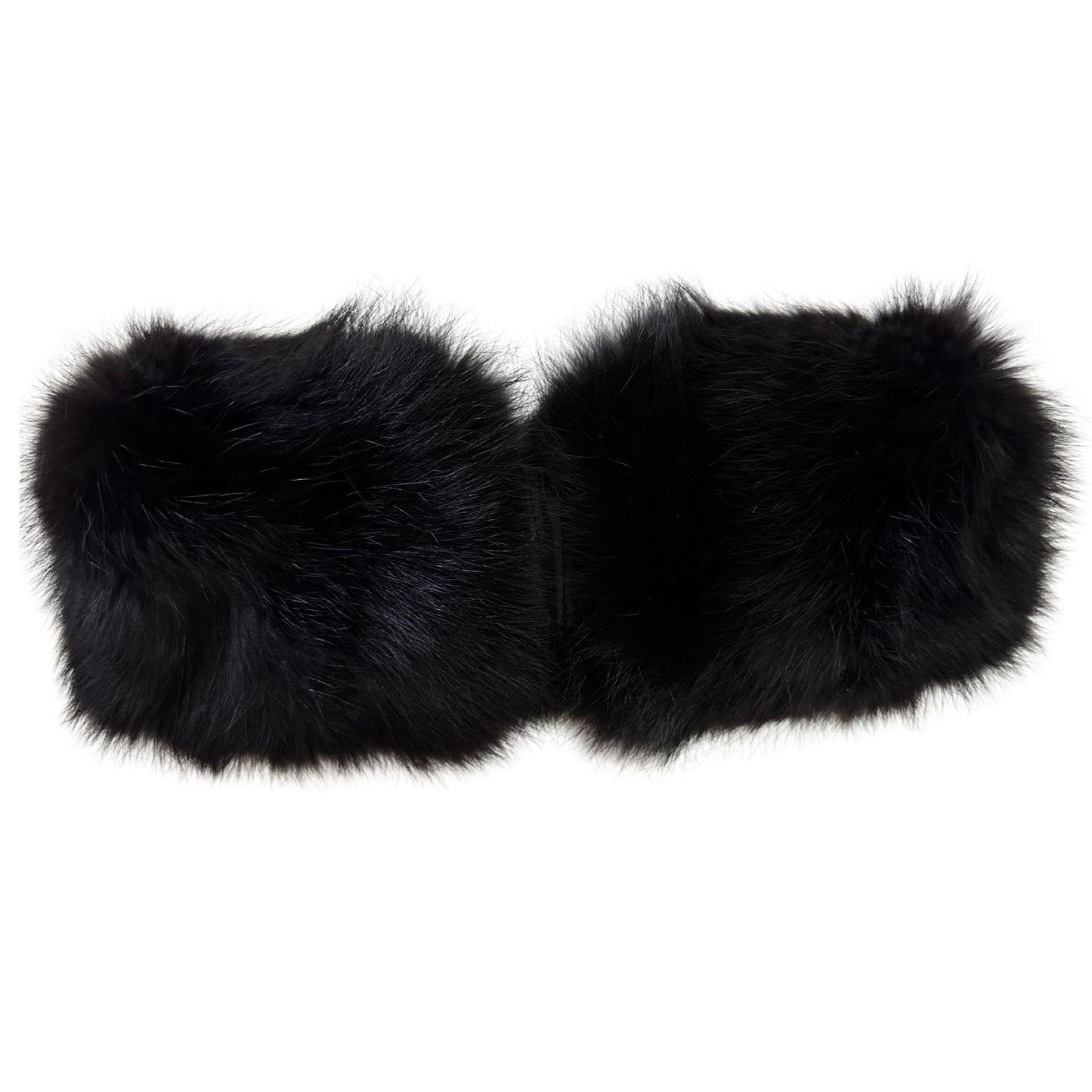 Black Natural Fur Rabbit Headband, Winter Fur Headband, Fur Turban for Women, Real Fur Headband - My Love Cape