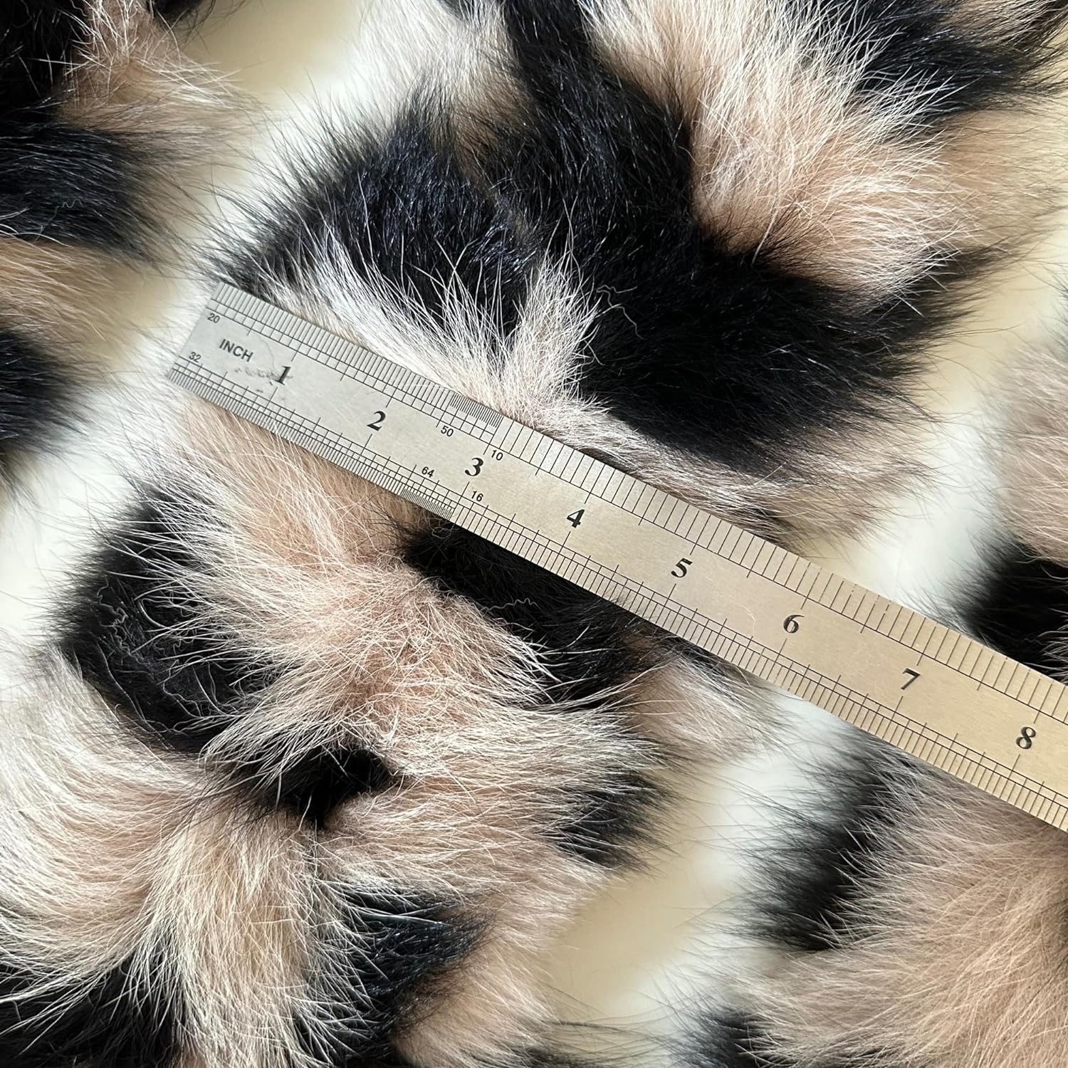 Fluffy Collar Black Beige Fur Fox for winter coat parka hood 75 cm Mens and Womens - My Love Cape