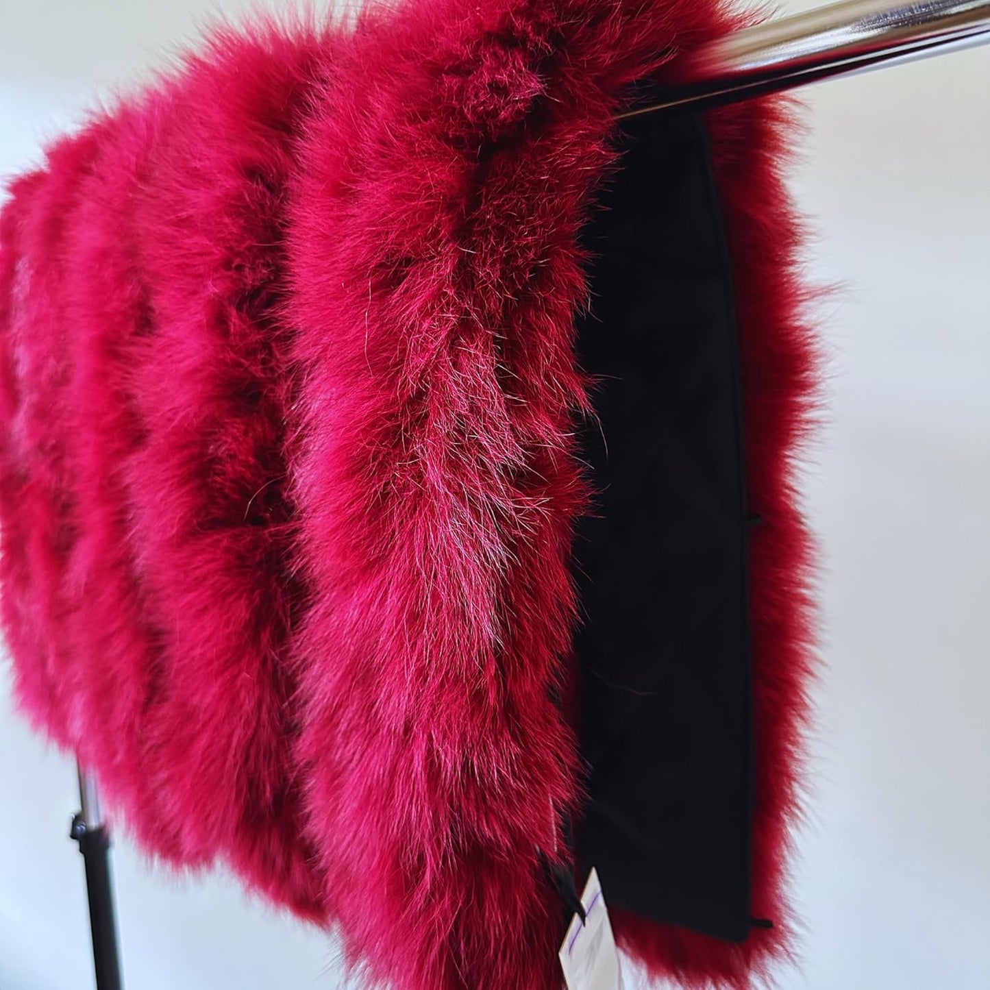 Fluffy Collar Cherry Fur Fox for winter coat parka hood 75 cm Mens and Womens - My Love Cape