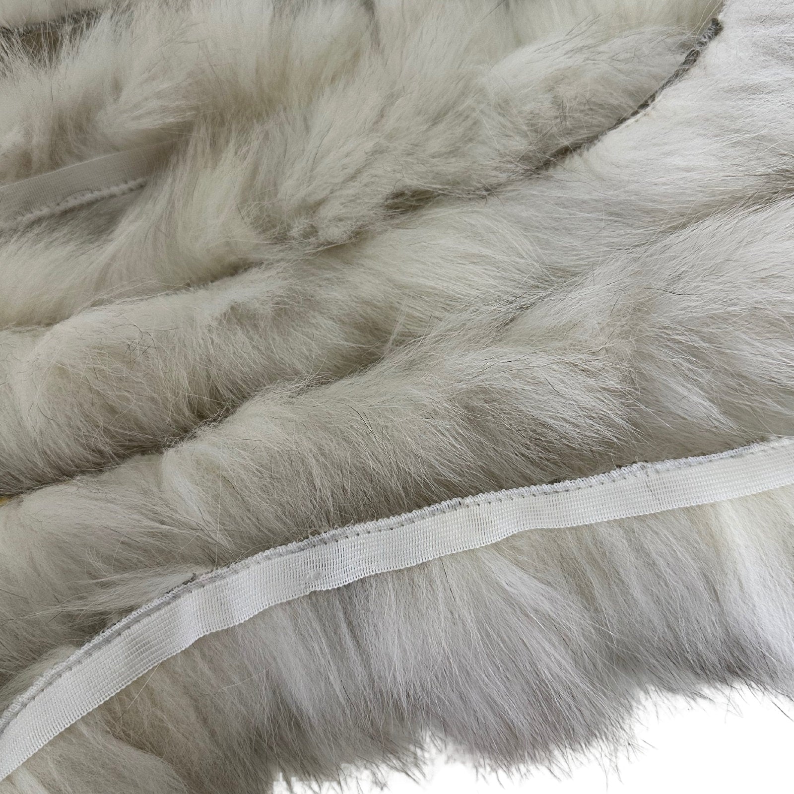 Fluffy Ivory Fur Fox Trimming on Ribbon Trim for Costume, Decoration & Crafts - 1 meter (39.37 inches) - My Love Cape