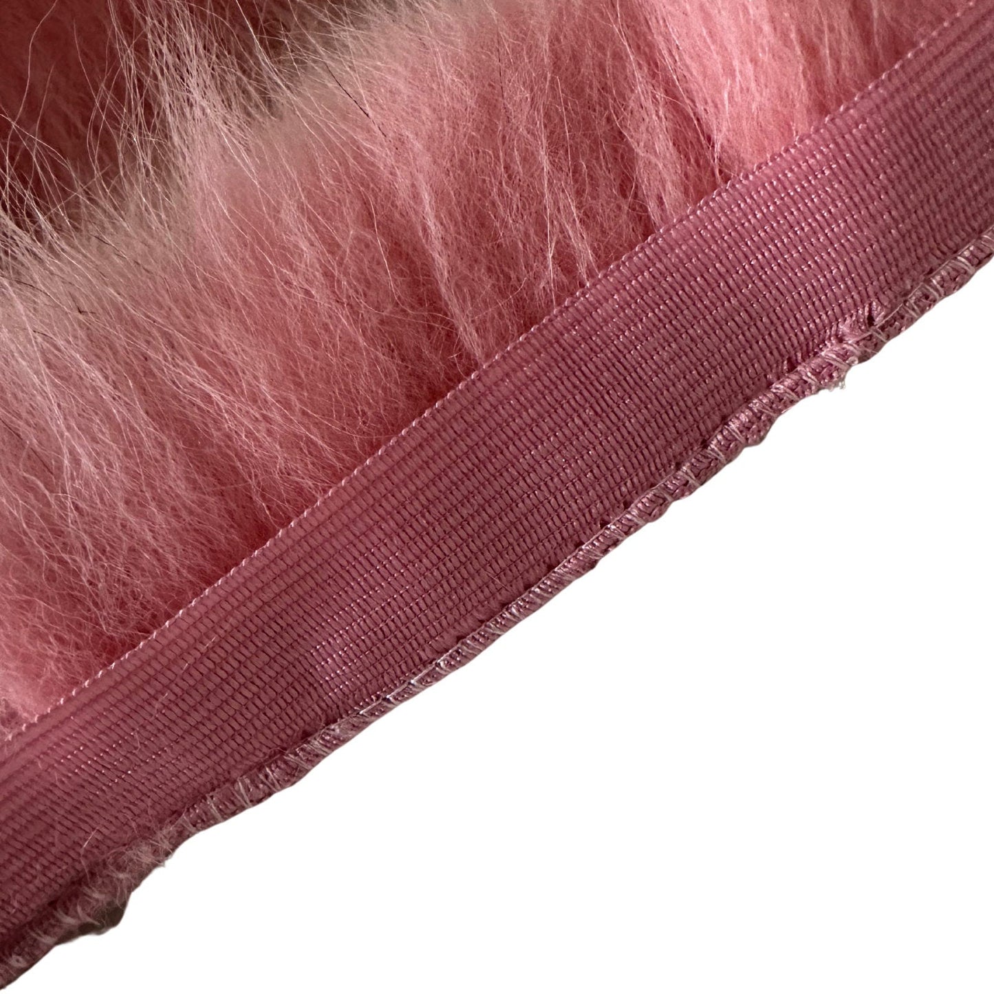 Fluffy Pink Fur Fox Trimming on Ribbon Trim for Costume, Decoration & Crafts - 1 meter (39.37 inches) - My Love Cape