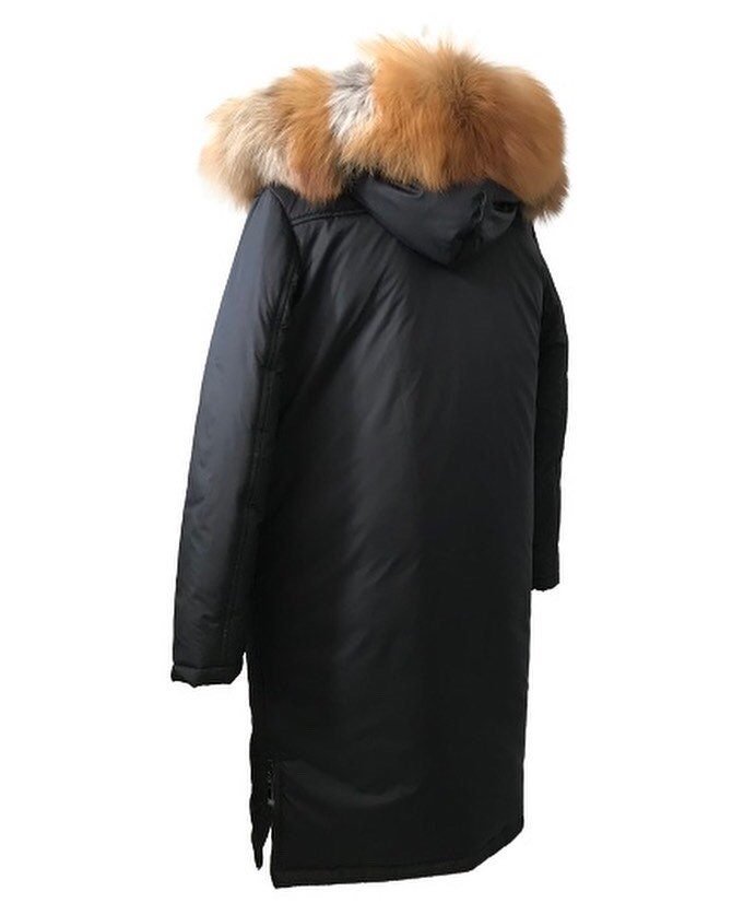 Fur Puffer Parka With Hood Fur Puffer Jacket Coat women’s Gold fox fur, Black winter coat, Women coat with hood - My Love Cape