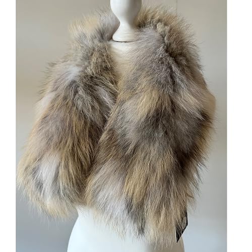 Grey Men Collar Fur fox for coat parka hood 75 cm (Grey) - My Love Cape