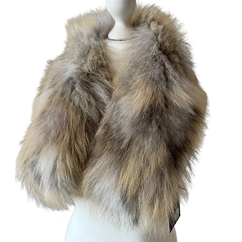 Grey Men Collar Fur fox for coat parka hood 75 cm (Grey) - My Love Cape