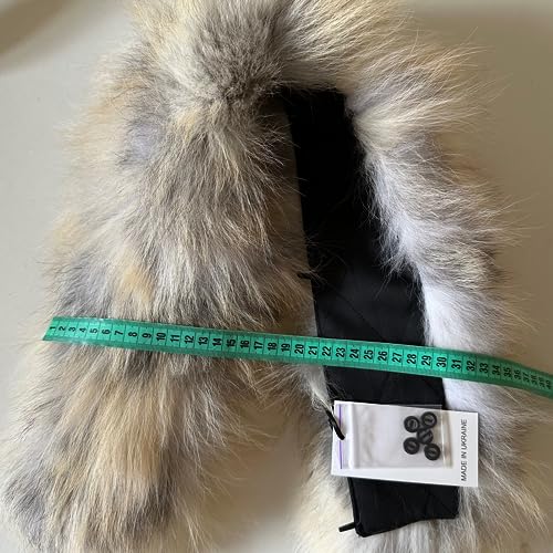 Grey Men Collar Fur fox for coat parka hood 75 cm (Grey) - My Love Cape