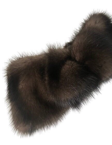 Natural fur mink headband, winter fur headband, fur turban for women's - My Love Cape