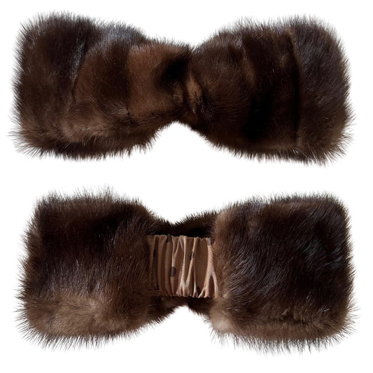 Natural fur mink headband, winter fur headband, fur turban for women's - My Love Cape