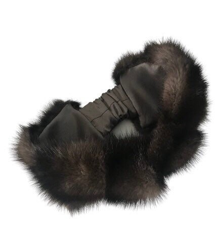 Natural fur mink headband, winter fur headband, fur turban for women's - My Love Cape