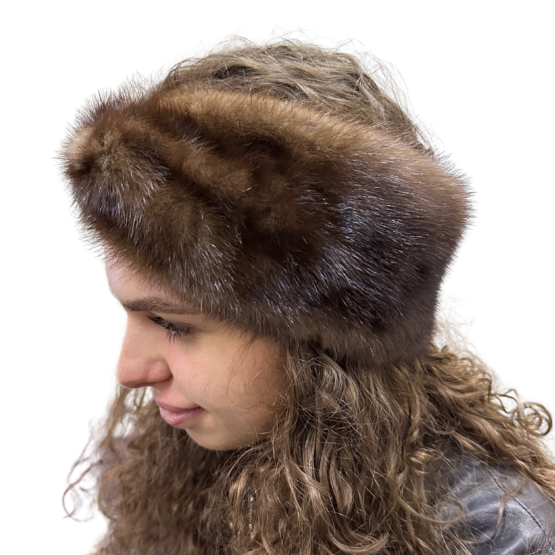 Natural fur mink headband, winter fur headband, fur turban for women's - My Love Cape