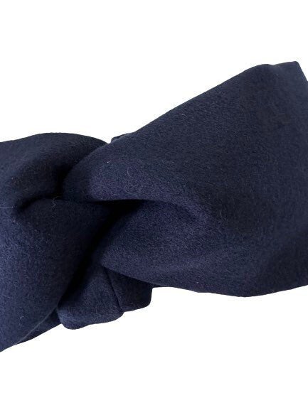 Navy cashmere headband, winter headband, cashmere turban for women's - My Love Cape