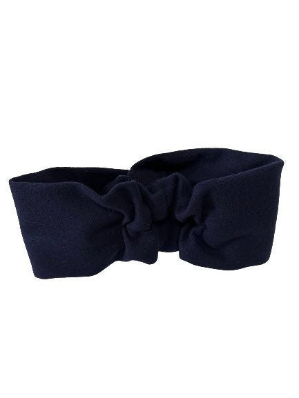 Navy headband Woolen blend turban for women's - My Love Cape