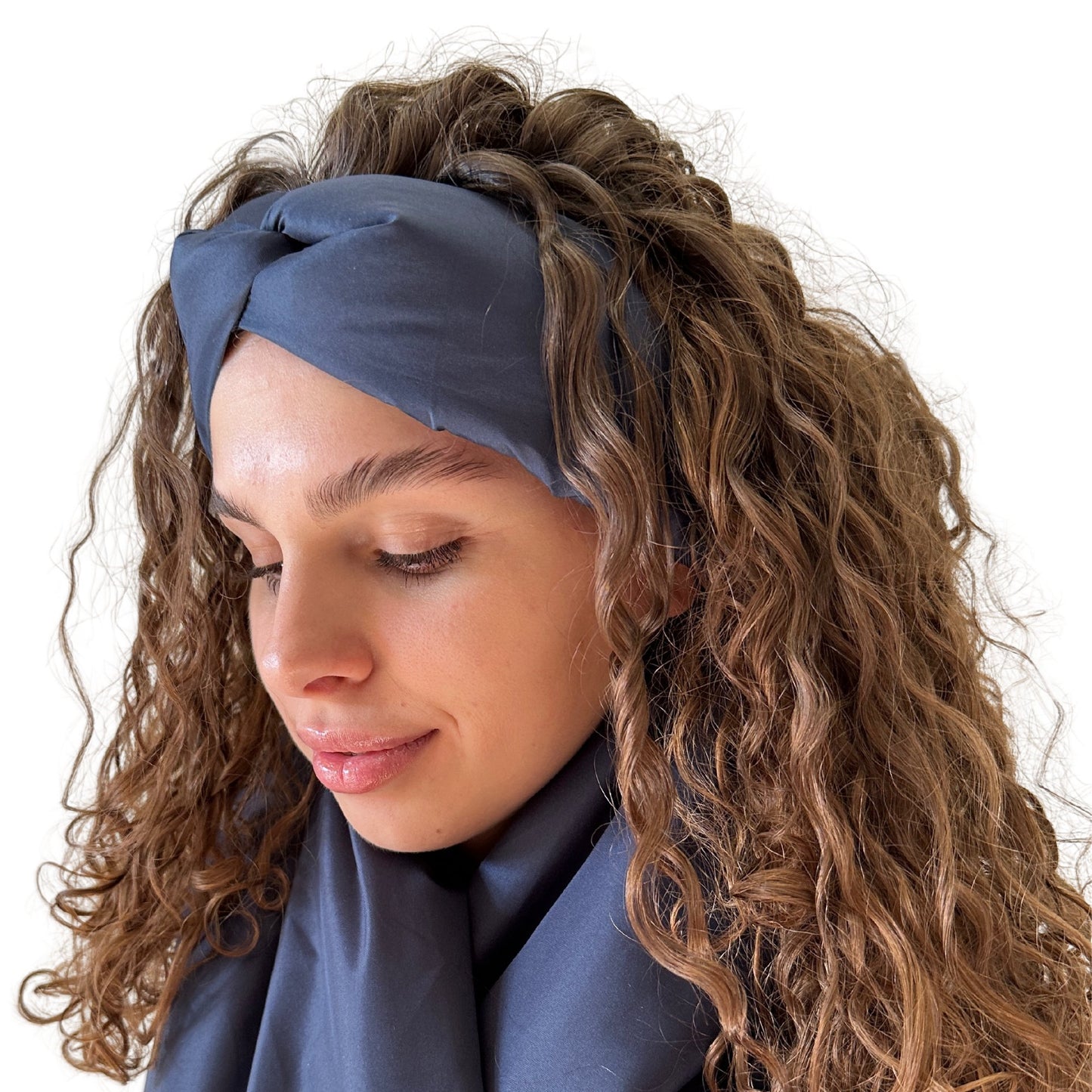 Navy Puffer Headband Winter Turban Hair Band Accessories Warm Head Wraps for Women's (Copy) - My Love Cape