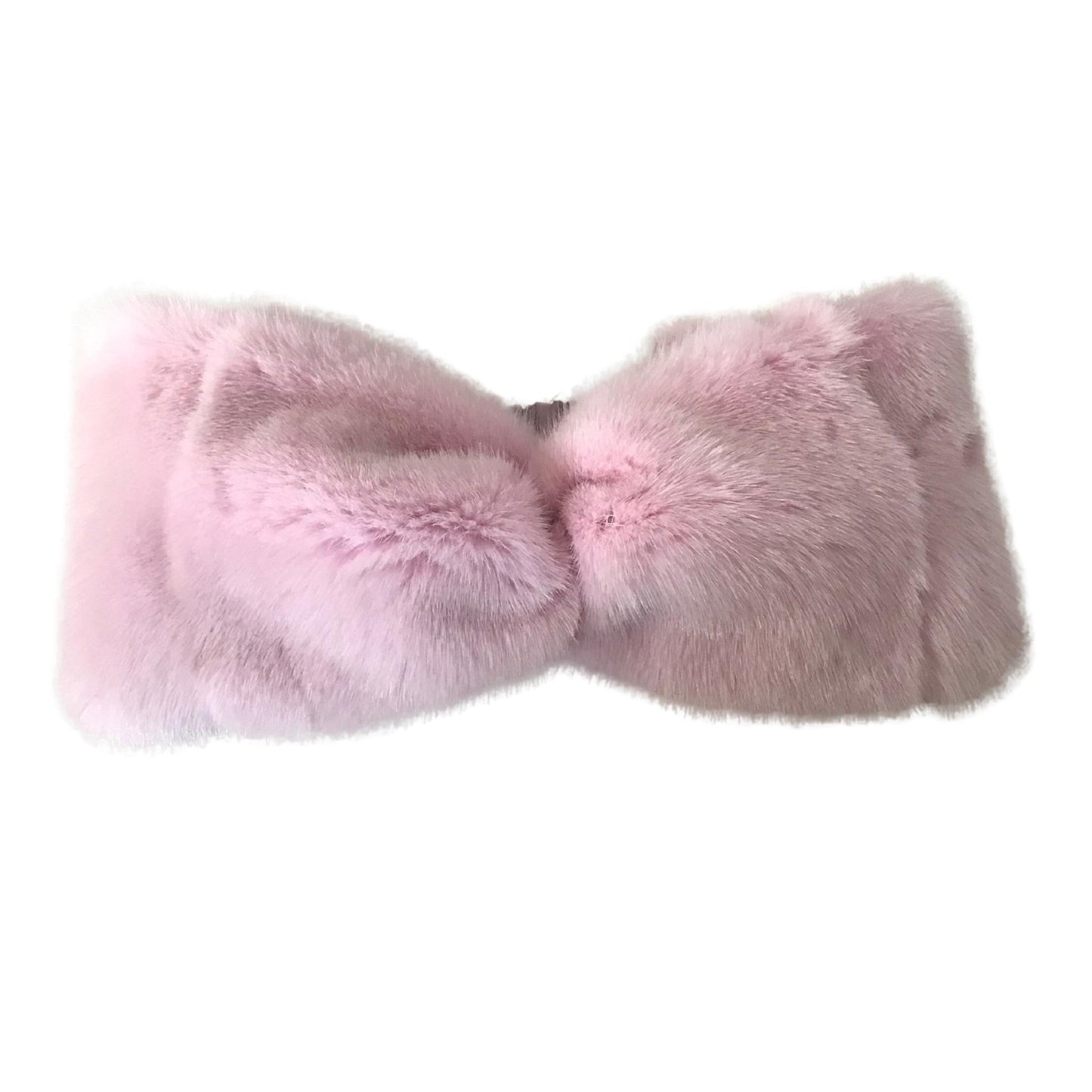 Pink Natural fur mink headband, winter fur headband, fur turban for women's - My Love Cape