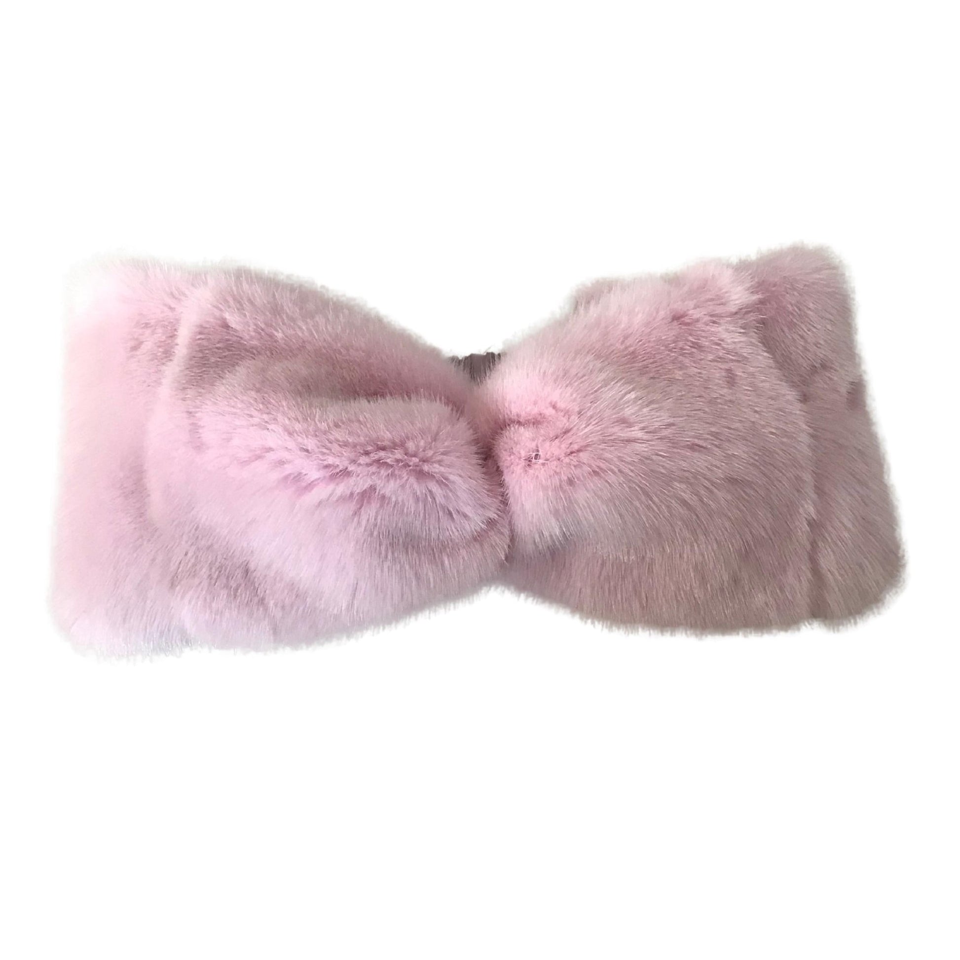 Pink Natural fur mink headband, winter fur headband, fur turban for women's - My Love Cape