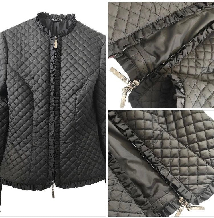 Puffer Small Black Quilted Jacket - Mini Size for Petite Girls and Women xxxs - My Love Cape