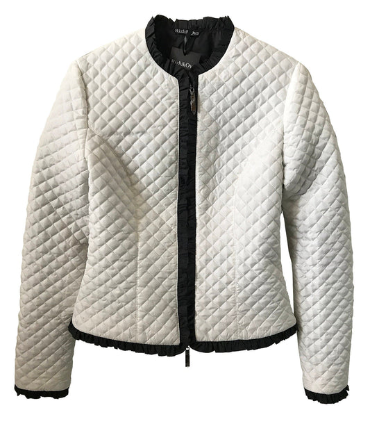 Puffer Small Ivory Quilted Jacket - Mini Size for Petite Girls and Women xxxs - My Love Cape