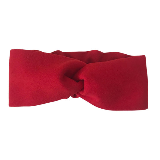 Red headband Woolen blend turban for women's - My Love Cape