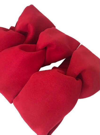 Red headband Woolen blend turban for women's - My Love Cape